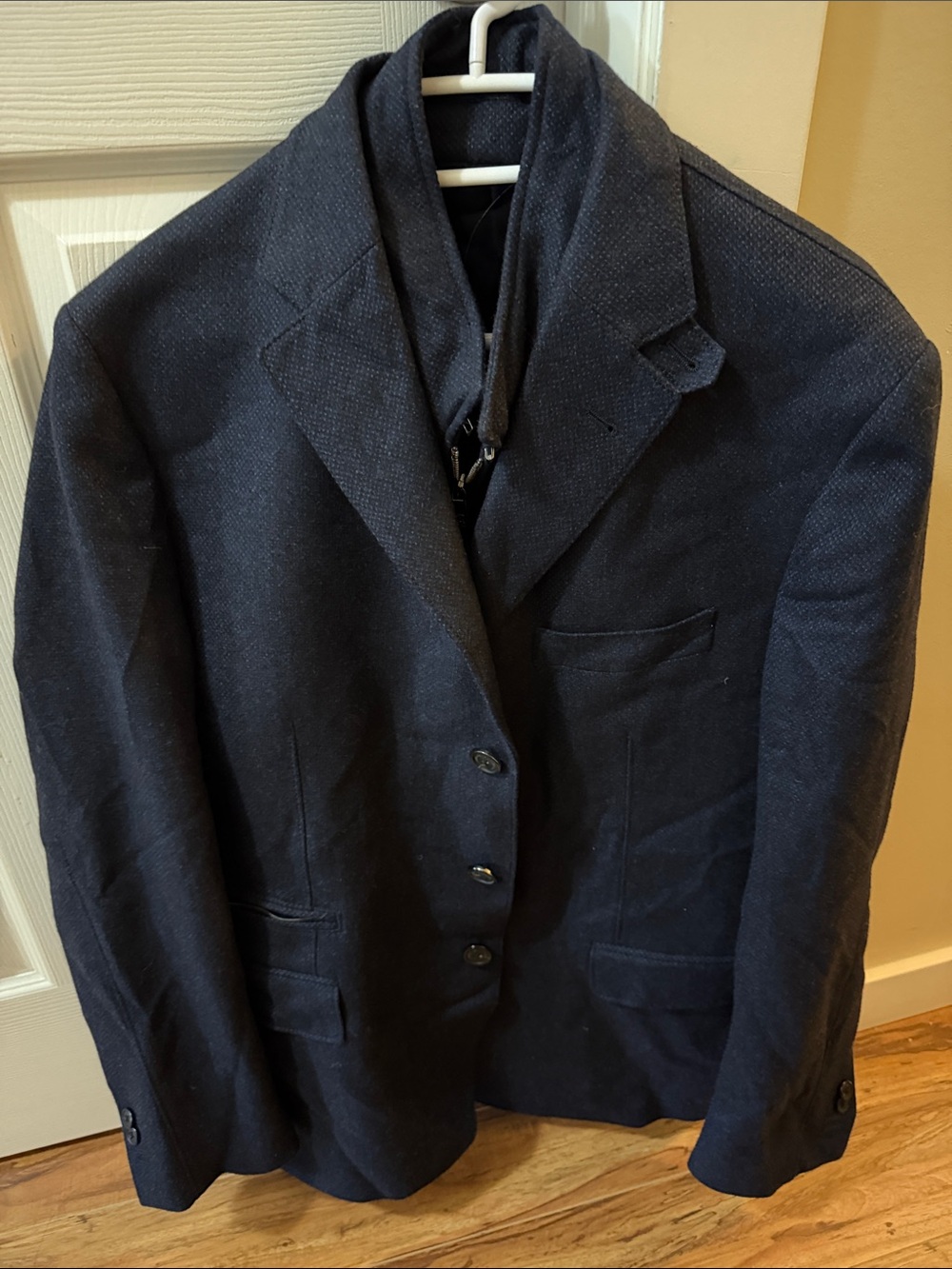 Corneliani Dark Navy Textured Sport Coat
